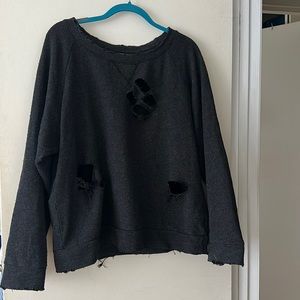 Oversized Grey Nation Sweatshirt